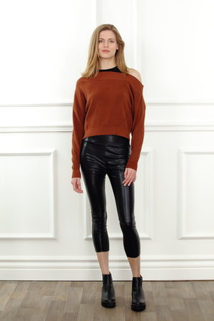 Twofer Drop Shoulder Sweater