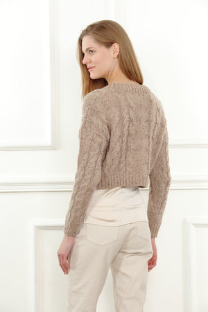 Mau Cable Cardigan Sweater