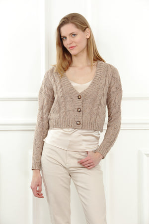 Mau Cable Cardigan Sweater