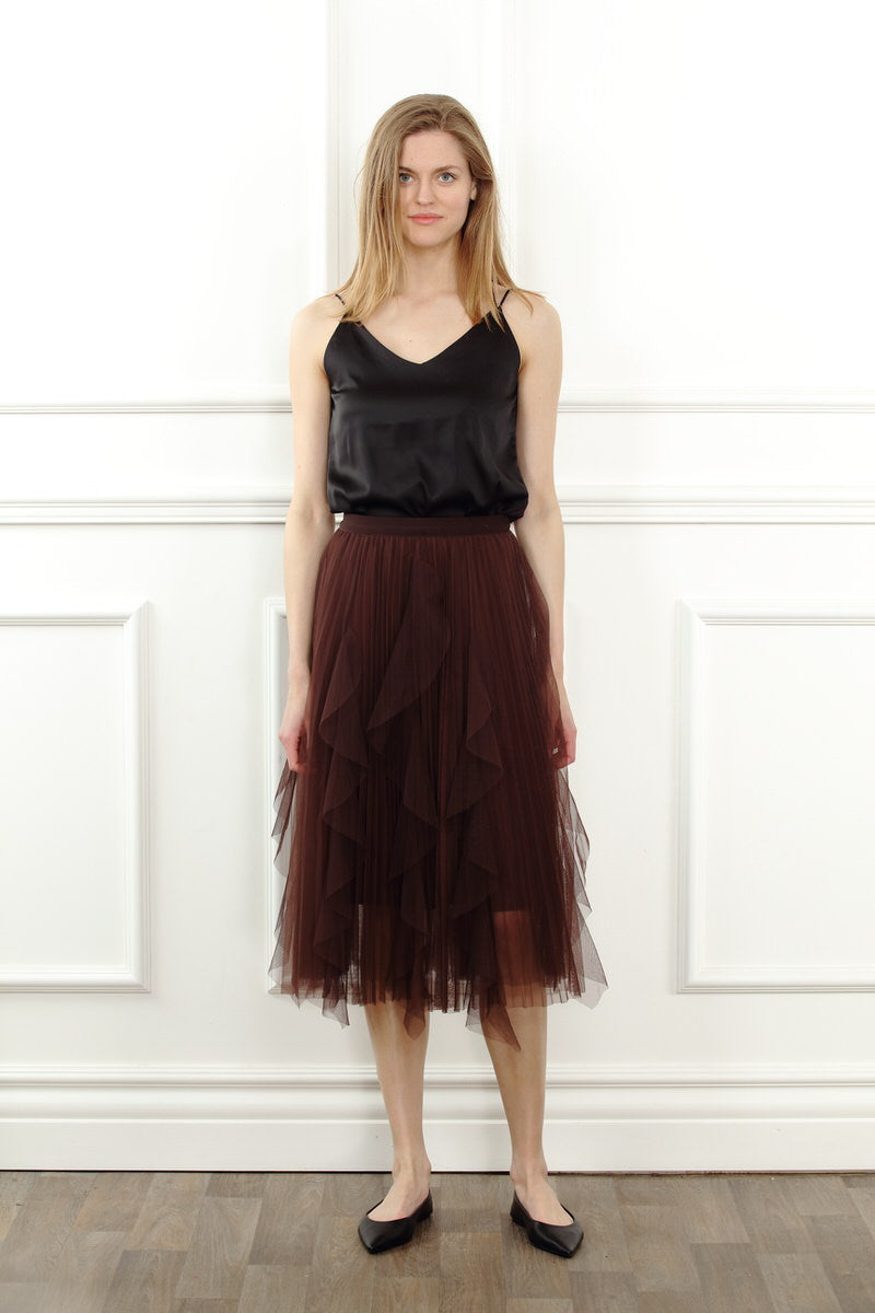 Mesh Ruffle Skirt – Zero Degrees Celsius