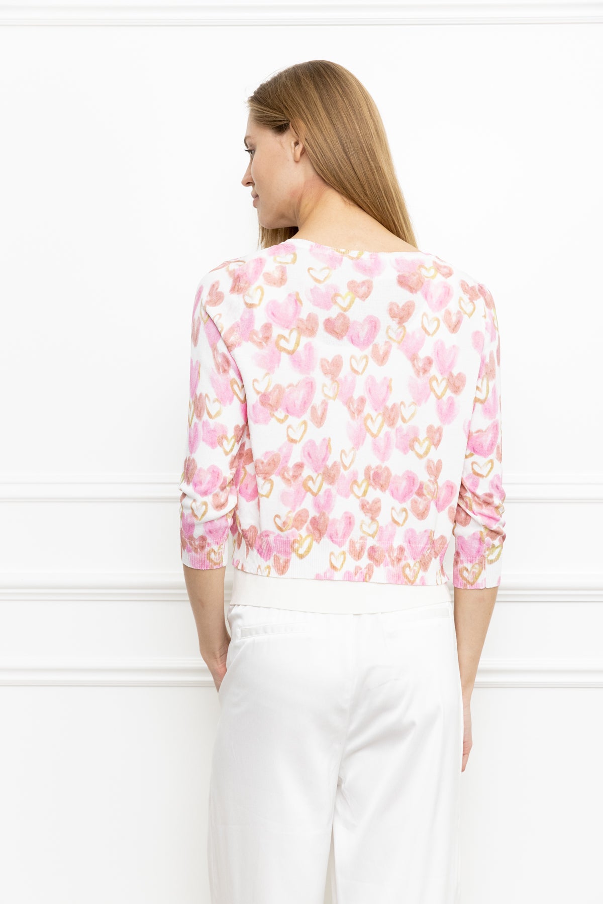 Heart Print Cardigan