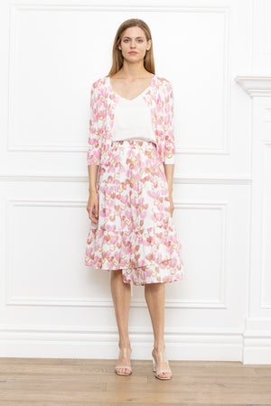 Crew Neck Pink Heart Dress