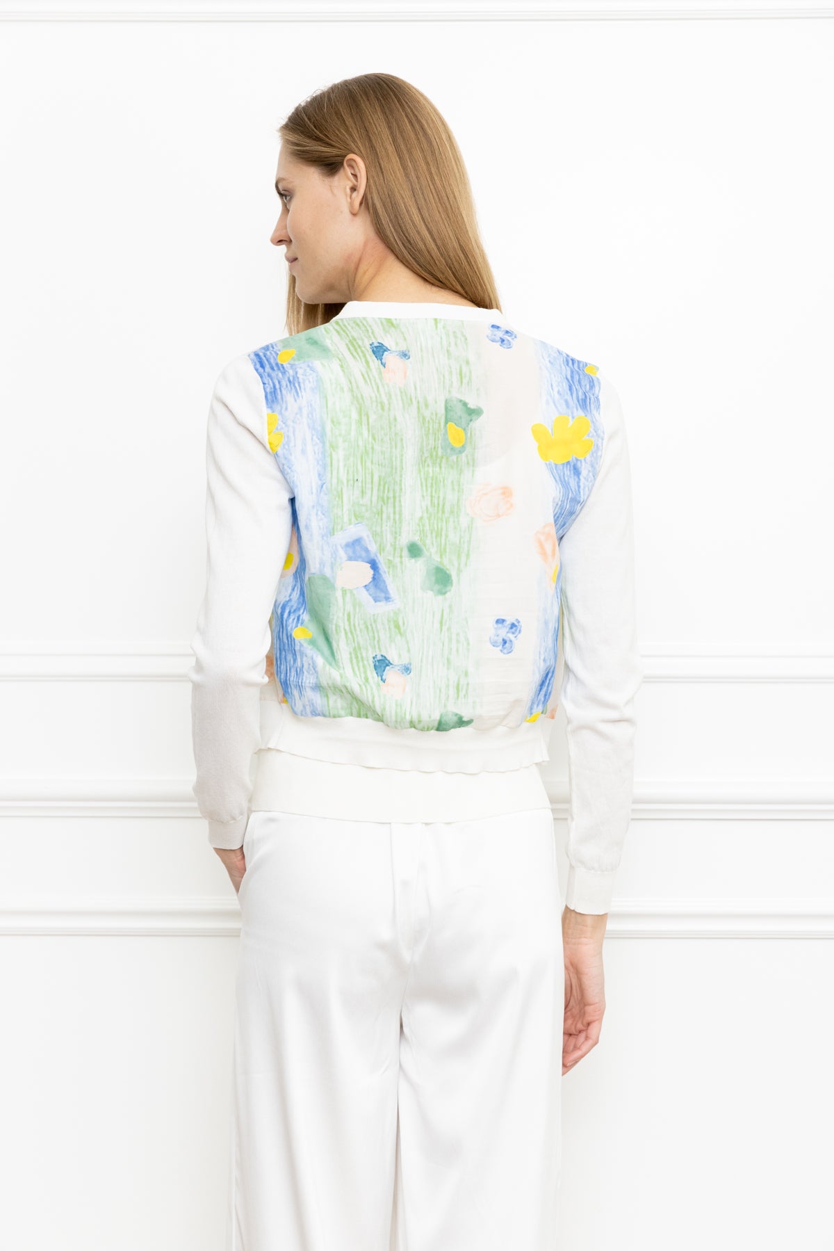 Water Color Print Cardigan