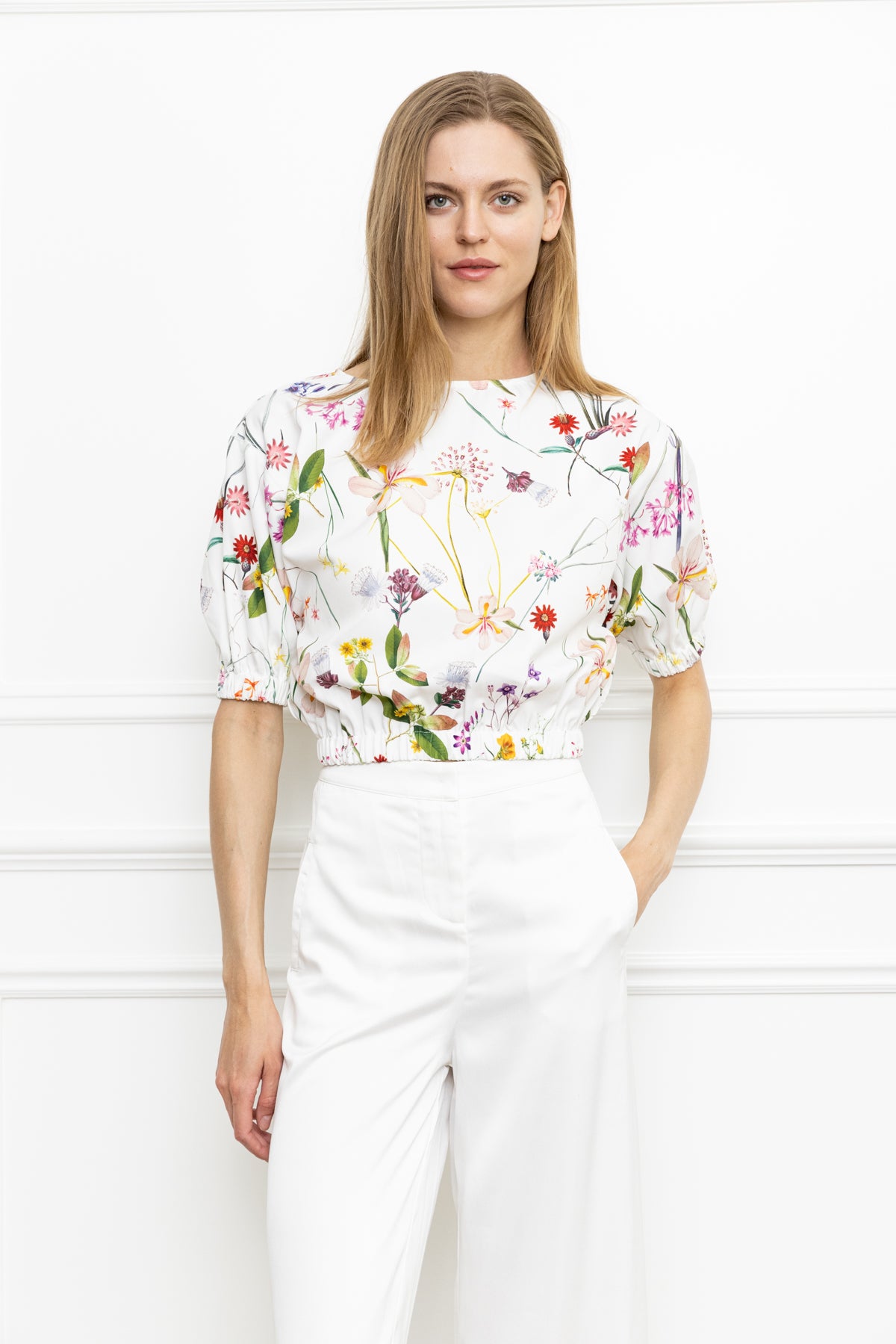 Floral Print Crop Top