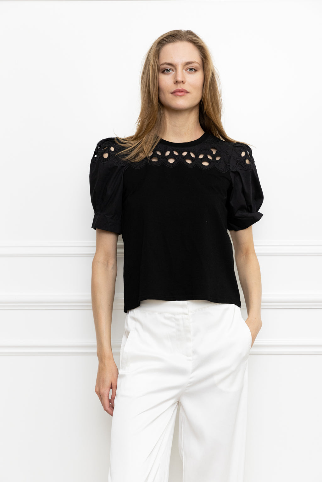 Lace Cutout Top