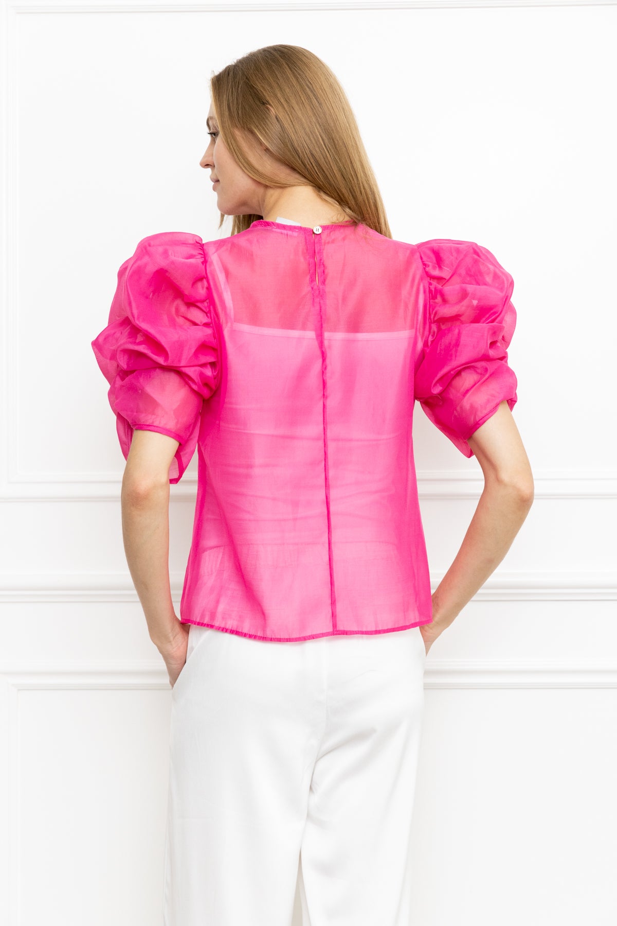 Ruffle Puff Sleeve Top