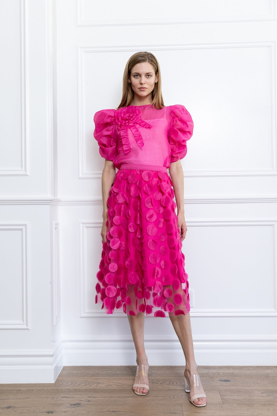 Ruffle Puff Sleeve Top