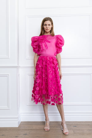 Ruffle Puff Sleeve Top