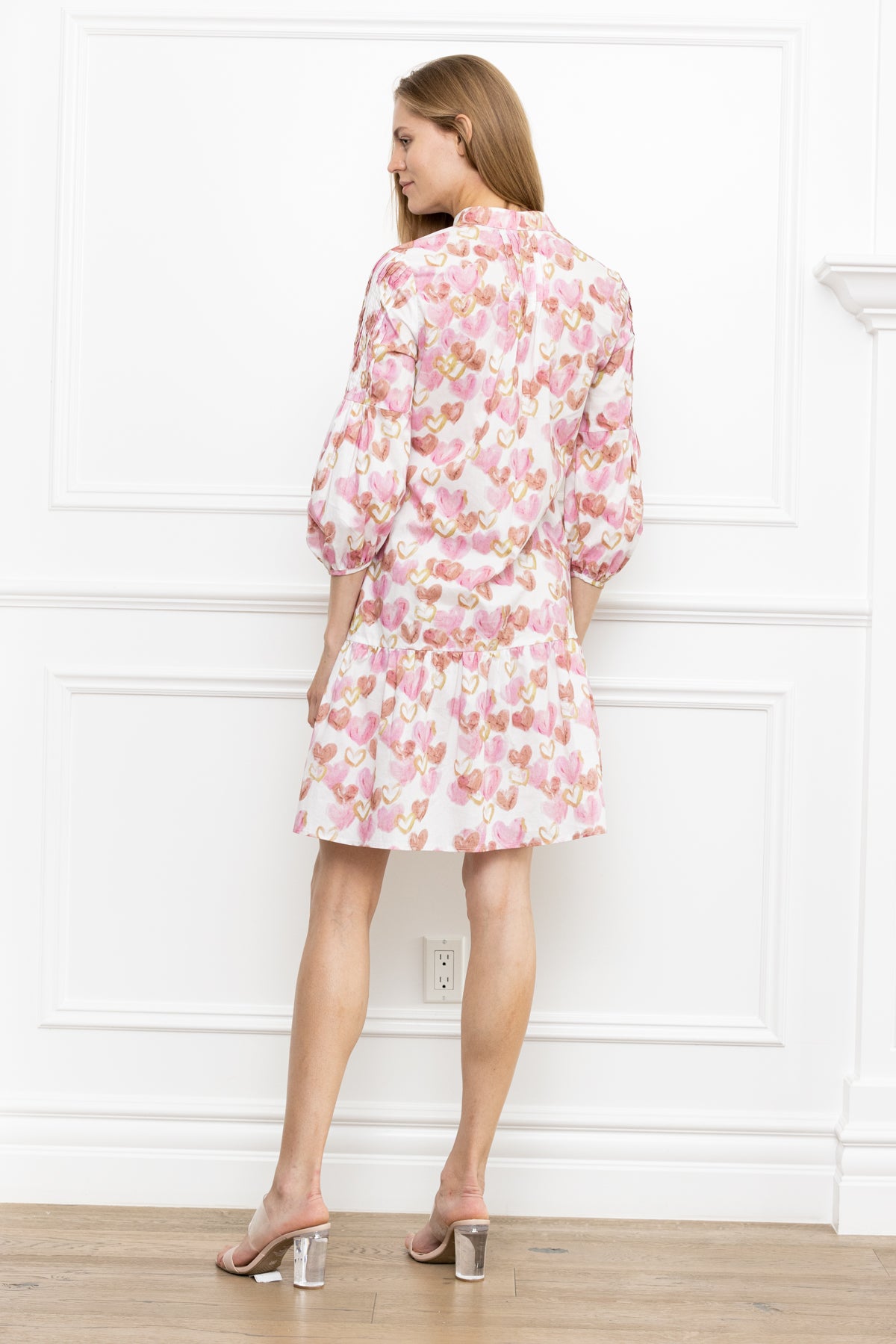 Heart Print Dress