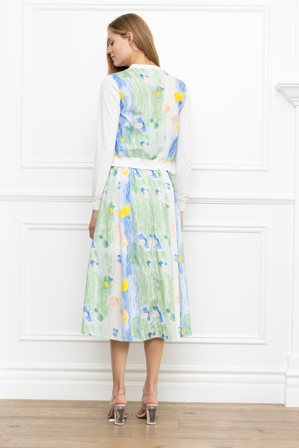 Water Color Print Dress