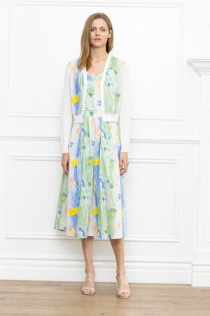 Water Color Print Dress