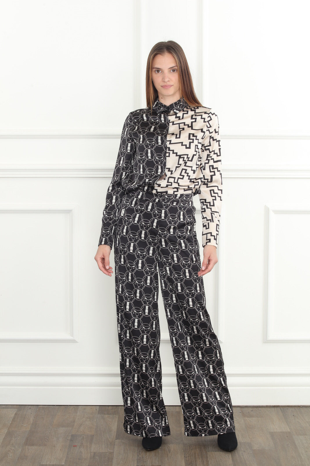Opposite Print Blouse
