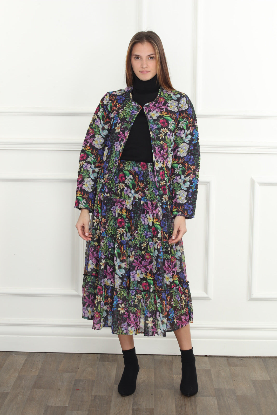Print Quilted Jacket