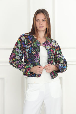 Print Quilted Jacket