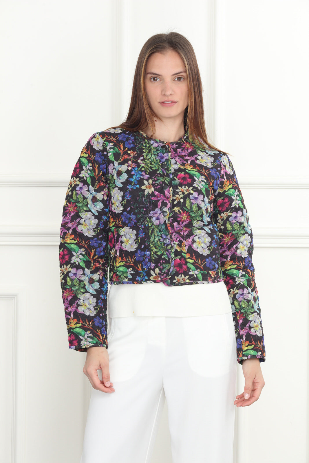 Print Quilted Jacket