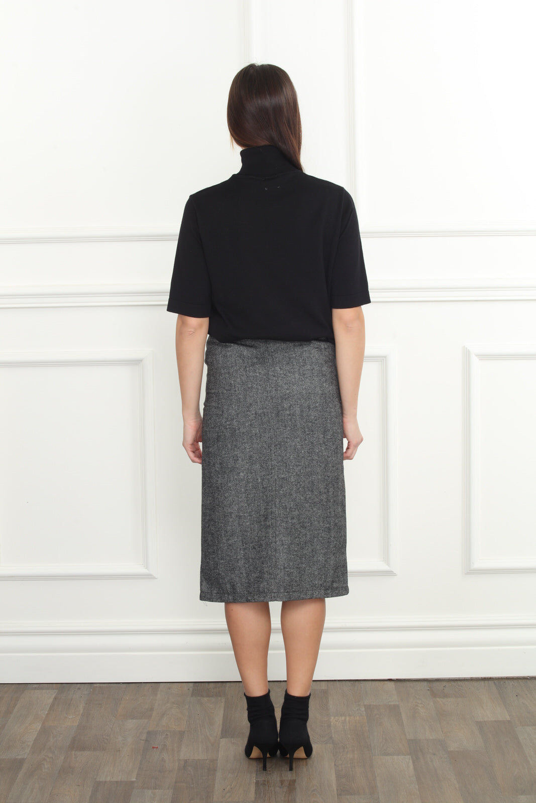 Herringbone Pencil Skirt