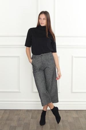 Herringbone Crop Pants