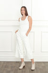 Vegan Leather Crop Pants