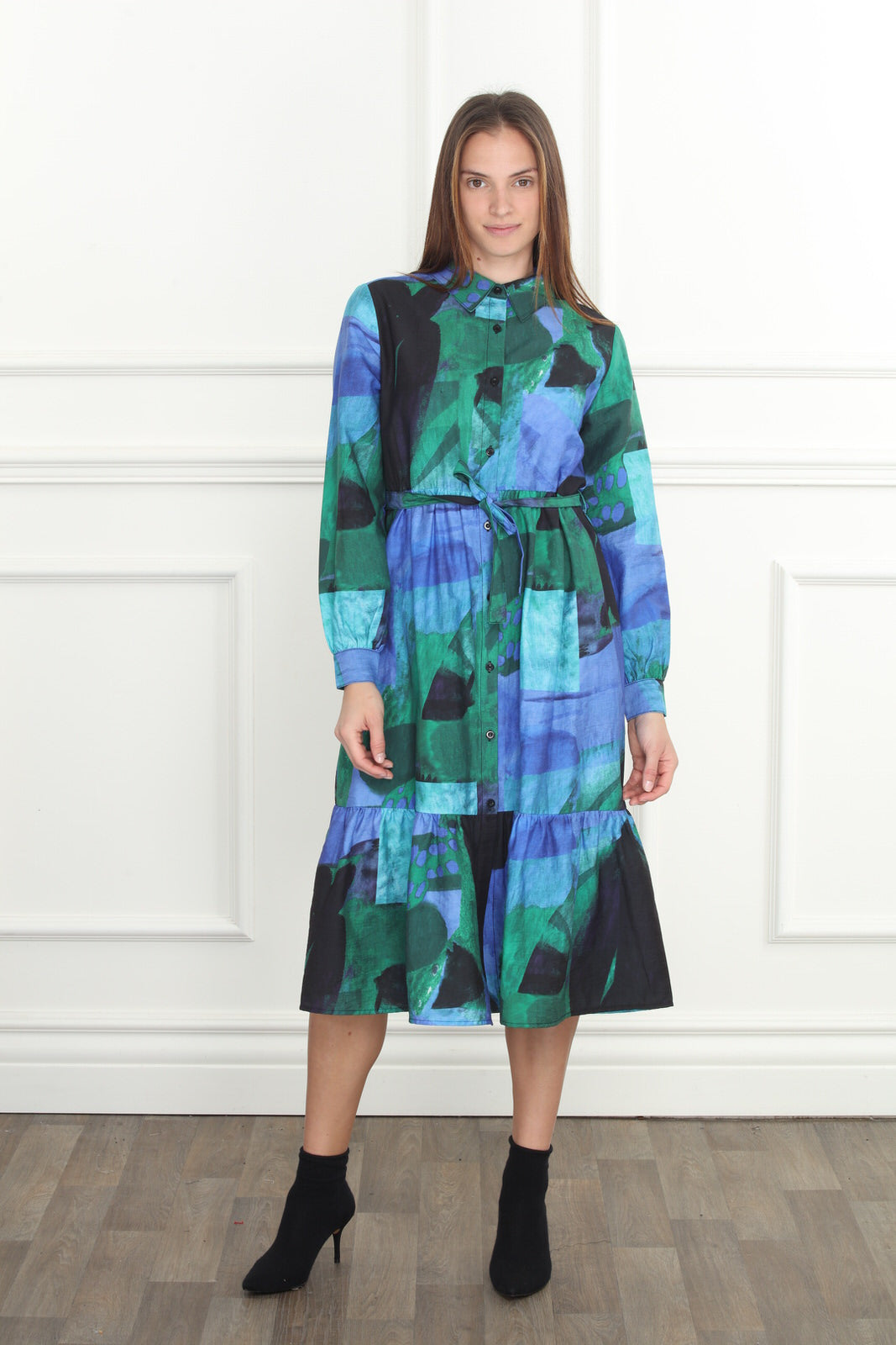 Water Color Midi Dress