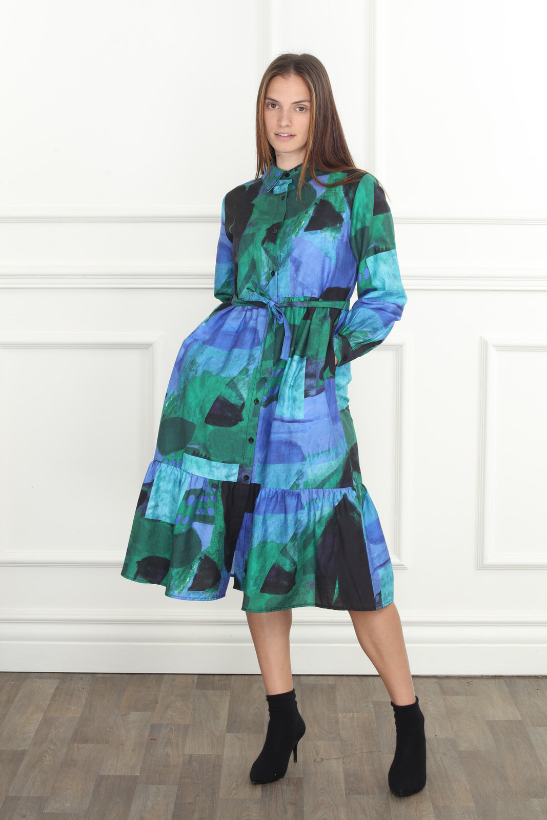 Water Color Midi Dress