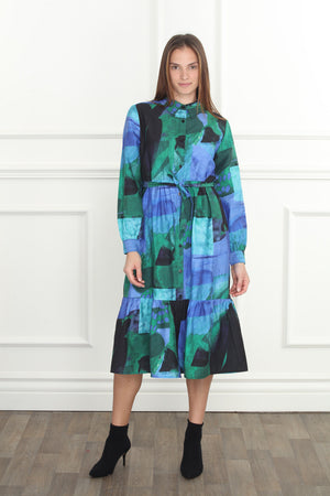 Water Color Midi Dress