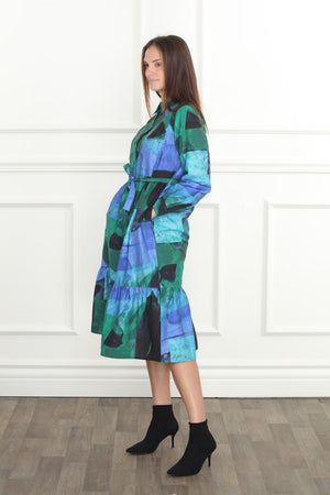 Water Color Midi Dress