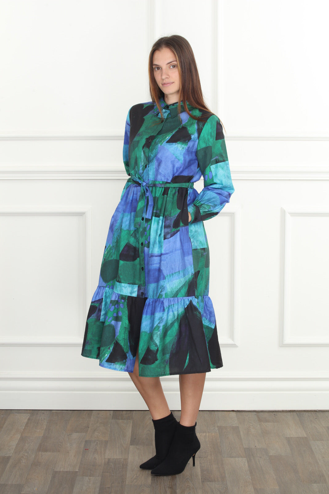 Water Color Midi Dress