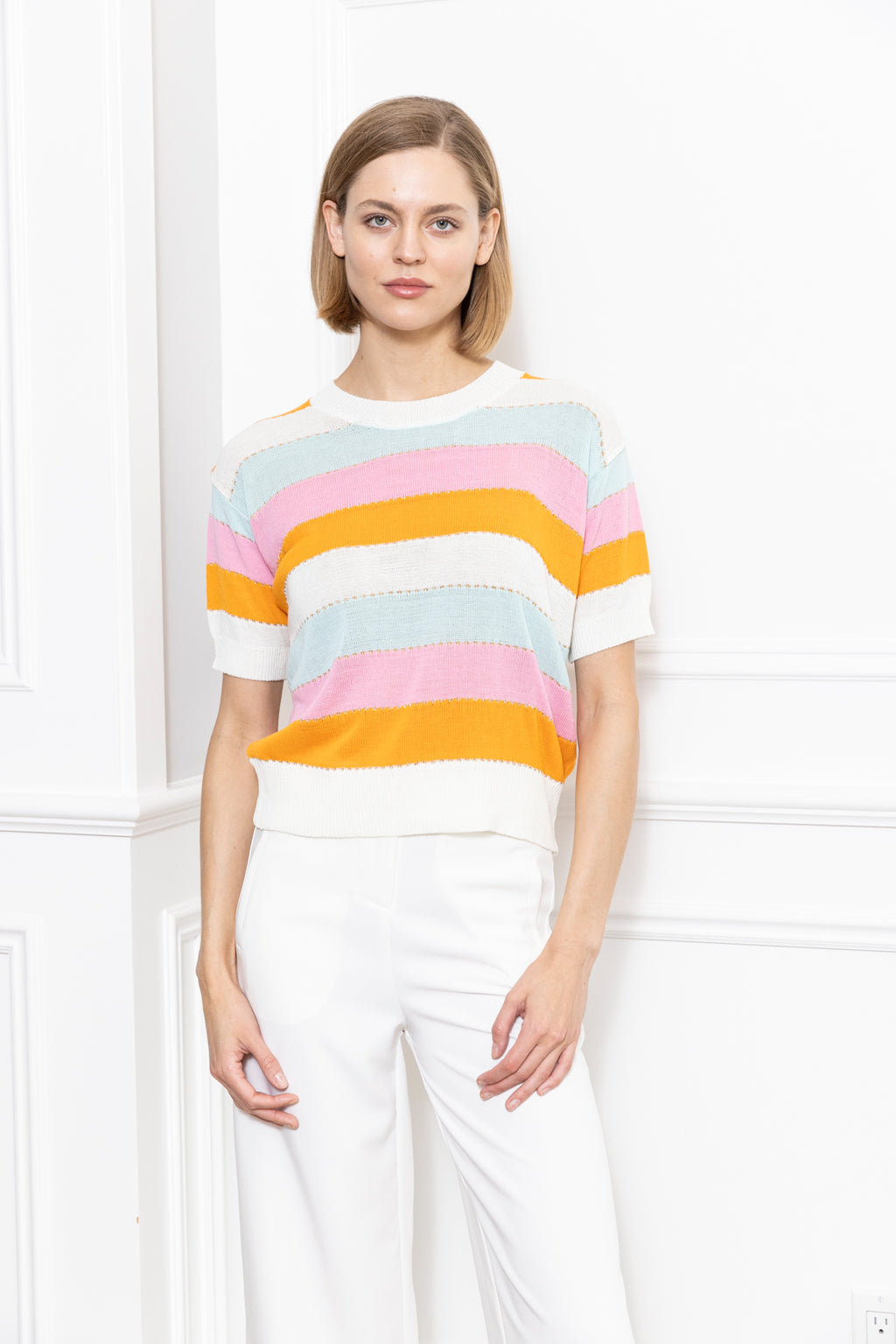 Multi Color Stripe Sweater