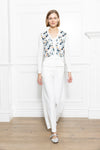 Print Woven Mix Cardigan