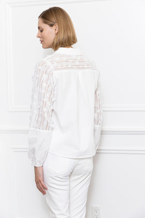Mix Woven 3D Lace Shirt