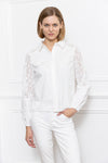 Mix Woven 3D Lace Shirt