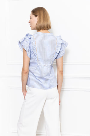 Emb. Ruffle Top