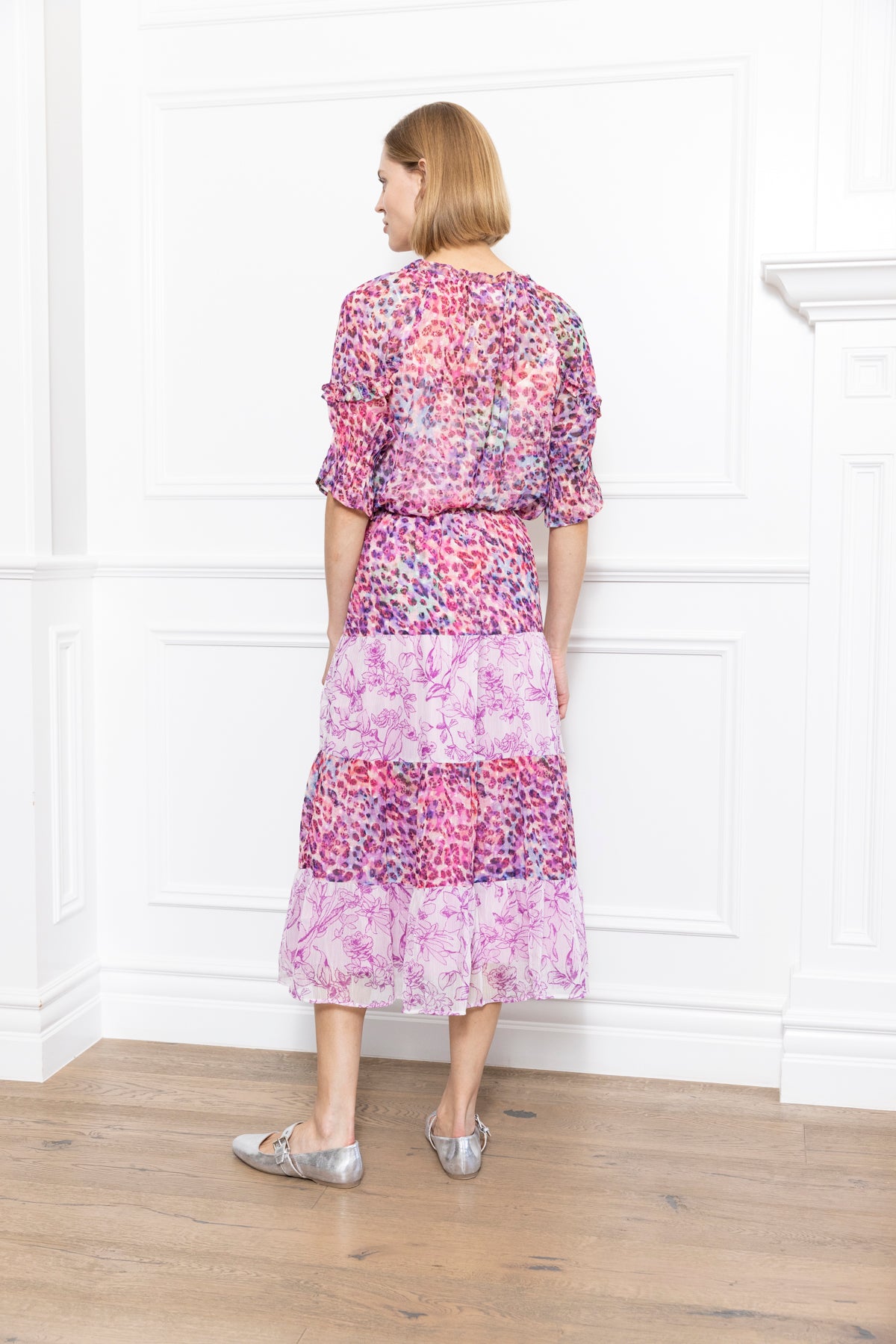 Leopard Print Mix Pattern Skirt