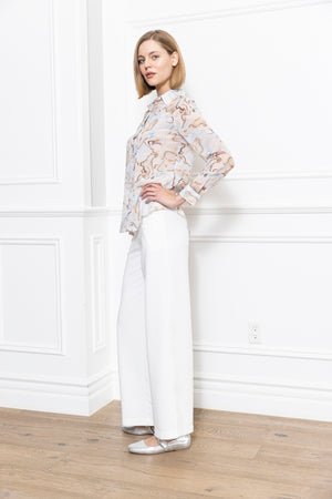 Marble Print Blouse