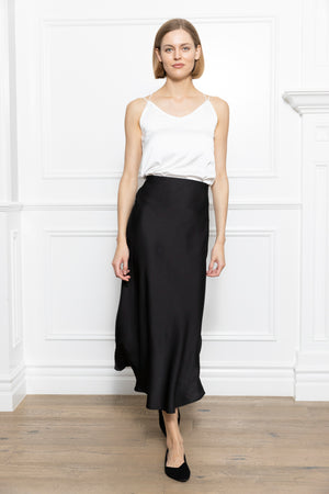 Satin Midi Skirt