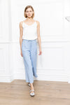 Denim Wide Leg Pants