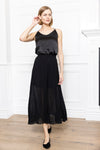 Pleated Chiffon Pants