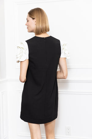 3D Flower Sleeve Dress
