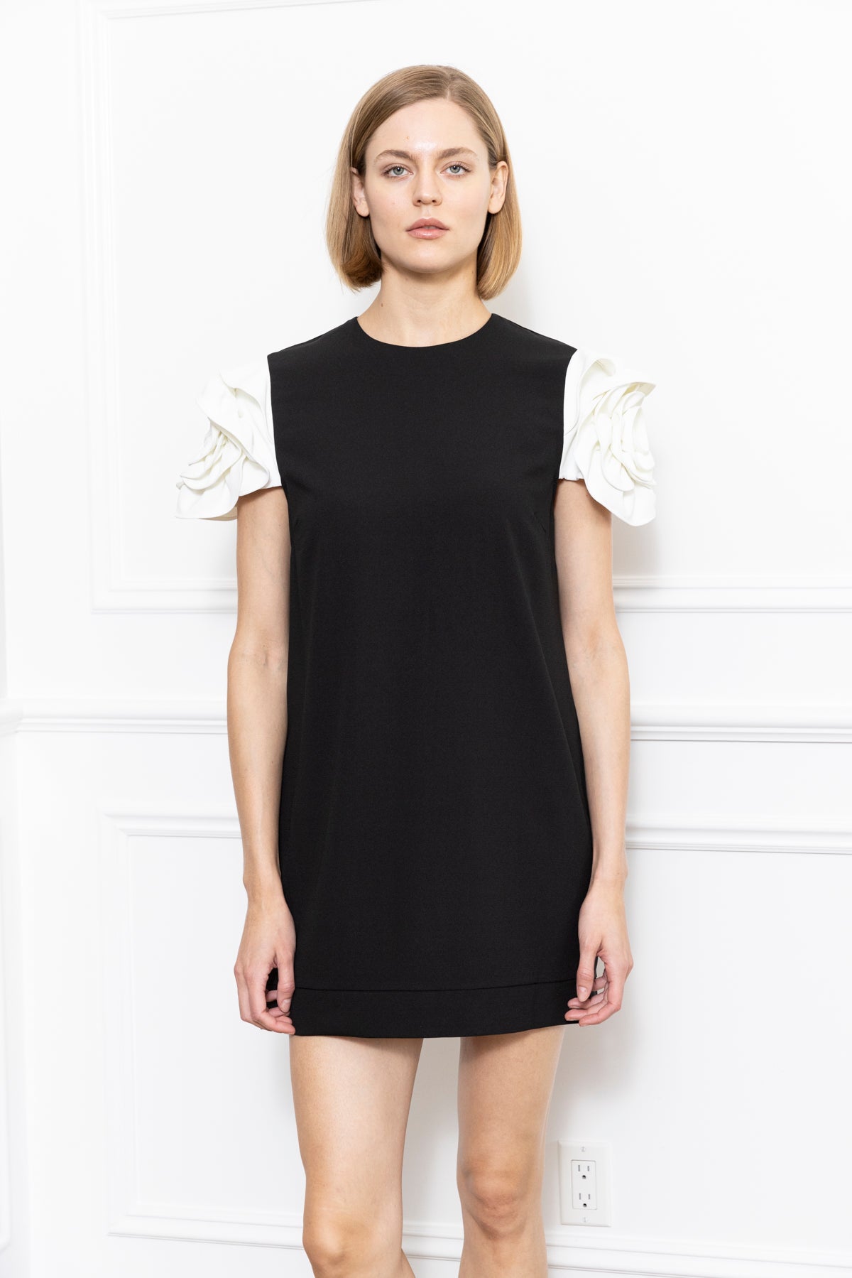 3D Flower Sleeve Dress