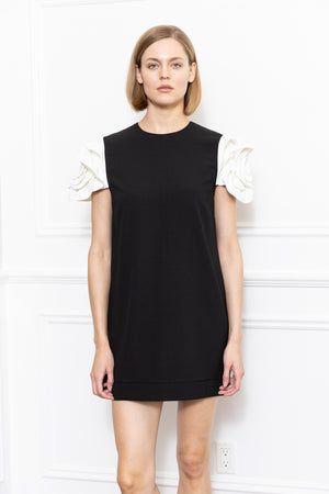3D Flower Sleeve Dress