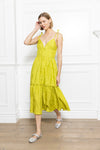 Crinkle Midi Dress