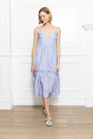 Crinkle Midi Dress