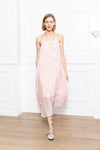 Pink 3D Flowers Dress