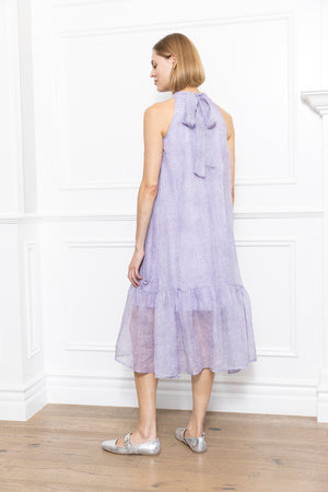Lavender 3D Flowers Dress