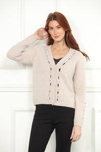 Cable Stone Cardigan