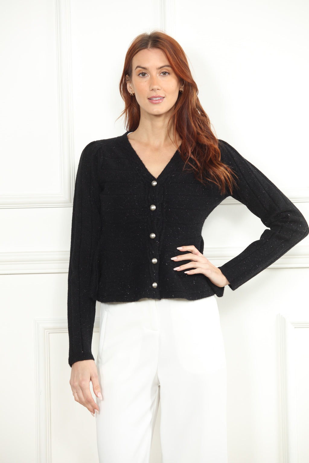 Shimmer Sweater Cardigan