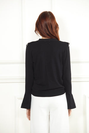 Pearl Ruffle Cardigan