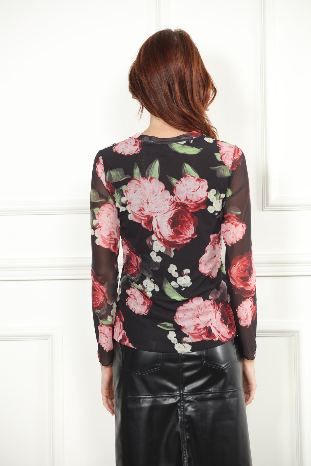 Floral Mesh Top