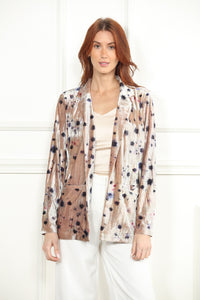 Velour Print Blazer