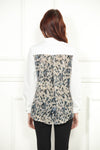 Snake Sequins Back Shirt